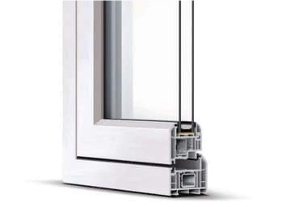 window corner section - flush with frame